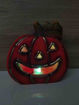 Picture of HALLOWEEN TERRACOTTA SMILING PUMPKIN LARGE WITH LED LIGHT